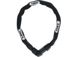 Lucchetto A Catena Abus Tresor 1385/75 - Lucchetto A Combinazione In Acciaio Temprato - Catena Quadrata Spessa 6 Mm - Livello Di Sicurezza Abus 6 - 75 Cm - Nero