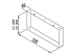 Naber Pattino Per Credenza, Acciaio Inox, Altezza: 390 Mm - Tablon