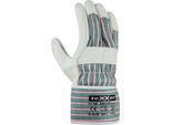 Texxor Guanto In Pelle Di Vacchetta Brocken Natura/Drell Verde/Rosso-10
