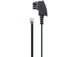 Schwaiger TAL6532533 Schwaiger Dsl-Kabel RJ12 6P2C -> TAE-F 6P4C 6M Schwarz