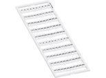 Wago Wmb Scheda Di Etichettatura Stampata Orizzontalmente 1-50 (2X) A Scatto Bianco