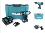 Makita Dhp 453 Sae Avvitatore A Percussione A Batteria 18 V 42 Nm + 2 Batterie Da 2,0 Ah + Caricabatteria + Valigetta