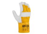 Texxor® Guanti Da Cantiere Invernali In Pelle Bovina Himalaya I, Pelle Naturale/Giallo Drell