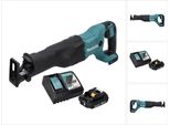 Makita Djr 186 Seghetto Diritto A Batteria 18V + 1X Batteria 2,0 Ah + Caricabatterie Rapido Dc 18 Rc