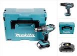 Makita Dhp 482 Y1J Trapano A Percussione A Batteria 18 V 62 Nm + 1X Batteria Ricaricabile 1,5 Ah + Makpac - Senza Caricabatterie