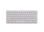 R-GO Tools R-Go Tools Tastiera Ergonomica R-Go Compact, Tastiera Compatta, Design Piatto, Qwerty (Nordic), Con Cavo, Bianco