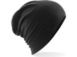 Beechfield B368 | Hemsedal Cotone Slouch Beanie / Lunghezza: 28Cm - Colore: Nero - Taglia: Unica