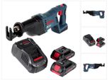Sega A Nastro A Batteria Bosch Gsa 18 V-Li 18V + 2X Batteria 4,0Ah + Caricabatterie