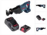 Sega A Nastro A Batteria Bosch Gsa 18 V-LI 18V + 1X Batteria 4,0Ah + Caricabatterie
