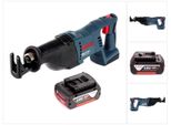 Sega A Nastro A Batteria Bosch Gsa 18 V-Li 18V + 1X Batteria 4,0Ah - Senza Caricabatterie, Senza Custodia