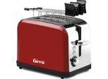 Girmi TP56 Tostapane 2 Fette Rosso Acciaio Inossidabile 850 W