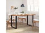 Vidaxl Tavolo Da Pranzo 154X80X76 Cm In Legno Massiccio Di Acacia