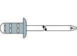 Gesipa Polygrip Rivetti Ciechi A Gambo Multiplo Alluminio/A 2 4,8 X 17 S 500 Pz