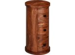 Credenza Di Design In Legno Massiccio Di Sheesham 35X65X35 Cm | Wohnling