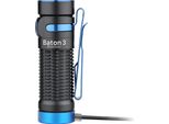 O-LIGHT Olight Baton 3 Taschenlampe Blk 1200Lm Portata Di Luce 166M IPX8 (Baton 3 Black)