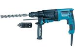 Makita Hr 2630 Tj Martello Combinato 800 W 2,4 J Sds Plus + Mandrino A Serraggio Rapido + Makpac