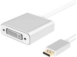 Helos 288464 Cavo Adattatore Helos Displayport Dvi Premium Argento