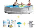 Piscina Intex Prism Frame - 305 X 76 Cm - Include Pacchetto Di Manutenzione Ways E Pompa Filtro