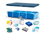 Telaio Per Piscina Da Giardino 450 X 220 X 84 Cm 15In1 Set Intex 28273