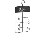 Portabottiglie Da Vino Excellent Houseware, Metallo, 31X12X60 Cm, Nero