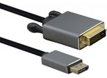 Helos 288448 Cavo Di Collegamento Displayport Dvi Premium Nero