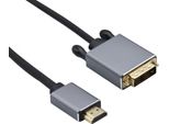 Helos 288691 Cavo Di Connessione Helos Hdmi Dvi Premium 4K Nero