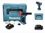 Makita Dpv 300 A1J Lucidatrice A Batteria 18 V 50 / 80 Mm Brushless + 1X Batteria Ricaricabile 2,0 Ah + Makpac - Senza Caricabatterie