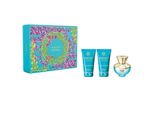 Versace Dylan Turquoise Pour Femme Eau De Toilette, 50 Ml + Gel Doccia, 50 Ml + Lozione Corpo, 50 Ml