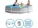 Intex Pool Prism Frame - Pacchetto Piscina - 305X76 Cm