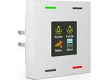 Mdt Knx 55 X 55 Mm Taster Light 4Fach Mit Farbdisplay Reinweiß GläNzend