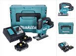 Seghetto Alternativo A Batteria Makita Djv 184 Raj 18 V Brushless + 2X Batteria Ricaricabile 2,0 Ah + Caricabatterie + Makpac