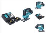Seghetto Alternativo A Batteria Makita Djv 184 Ra 18 V Brushless + 2X Batteria Ricaricabile 2,0 Ah + Caricabatterie