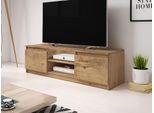 Tavolino Per Tv Con Illuminazione A Led Kikuko - Castagno