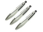 Confezione Da 3 Pinze Da Barbecue In Acciaio Inox Lunghezza-34Cm Pinze Da Cucina Universali Con Occhiello Per Appendere - Pinze Multiuso Xxl Bbq - Pinze Per Carne Resistenti Al Calore Pinze Per Salsicce Pinze Da Portata Antiscivolo Pinze Da Gourmet