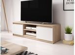 Tavolino Per Tv Kikuko - Rovere Sonoma / Bianco