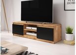 Tavolino Per Tv Kikuko - Rovere Wotan / Nero
