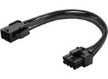 Savio AK-49 Cavo Zasilajcy 6 Pin - 8 Pin (6+2) Pci-Express Nero 0,18 M