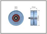 Caffaro 500239 Puleggia Tenditore Cinghia A V 70Mm Per Mazda 6 Estate (Gh) 3 (Bl) CX-7 (Er) 6 Hatchback (Gh) 6 (Gh) 3 Notchback (Bl)