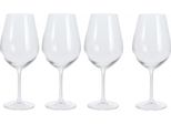 Set Di 4 Bicchieri Da Vino Excellent Houseware, Cristallo, 8X24 Cm, 690 Ml, Trasparenti