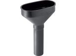 Imbuto Geberit Ovale D50Mm, Nero Con Valvola Di Scarico