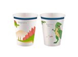 8 Bicchieri Per Dinosauri 250 Ml Di Carta