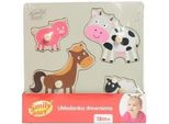 Puzzle In Legno Animali Rurali