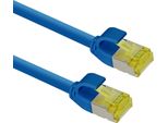 Helos 333081 Cavo Patch Ultra Sottile Cat 6A Blu