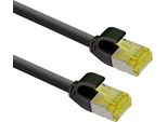 Helos 333100 Cavo Patch Ultra Sottile Cat 6A Nero 10M