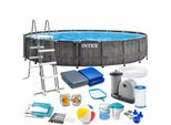 Rastrelliera Piscina Da Giardino 549 X 122 Cm 18In1 Intex 26744