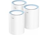 Cudy M1200 3-PACK Mesh Wlan System Dual-Band (2,4 Ghz/5 Ghz) Wi-Fi 5 (802.11Ac) Bianco 1 Interno (M1200(3-Pack))