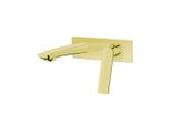 Miscelatore Lavabo A Parete Senza Scarico (Tappo) Oro