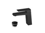 Miscelatore Lavabo Con Piletta Di Scarico (Tappo) Nero Opaco
