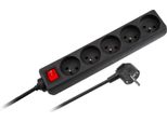 Cavo Di Prolunga Striscia Di Prese 1,5 M 5 Prese 3X1,0 Mm2 Interruttore Ribelle