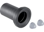 Raccordo Geberit Per Wc A Parete D90Mm, L30, Incl. Tappi Di Copertura Cromo Opaco